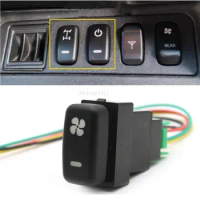 Power Supply Switch Car Fan Push Button Switch With Connection Wire Fit For Mitsubishi outlander Pajero V73 V93 V97 Lancer EX