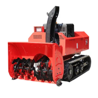 Remote control snow blower riding cordless