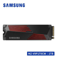 SAMSUNG 990 PRO PCIe 4.0 NVMe M.2 固態硬碟 1TB(含散熱片) MZ-V9P1T0CW