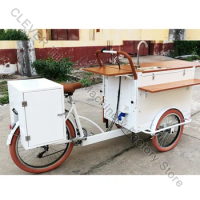 Mobile Business Coffee Bike With Table Electric 3 Wheel Bike For Food Sale Coffee Cart With Water Pump System And Umbrella