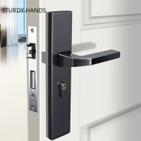 Chinese Apartment Door Lock Aluminum Alloy Security Door Locks Bedroom Mute Deadbolt Lock Kitchen Bathroom Hardware Lockset