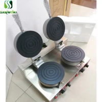 Commercial Round Shape Waffle Baker Ice Cream waffle Cone Machine egg roll maker machine Omelet Waffles Cake Cooking maker