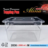 FOOD PAN AKRILIK + TUTUP || FOOD STORAGE S/M/L || TEMPAT PRASMANAN ALINA || TEMPAT TOPING BOBA/SEBLA