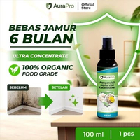 AuraPro Spray Anti Jamur Tembok dan Lembab Dinding Lemari Baju Cairan Pembasmi Jamur Ruangan Alami A