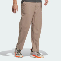 【adidas 愛迪達】UPF Pants 男款 卡其色 戶外 登山 防潑水 口袋 長褲 IL8904