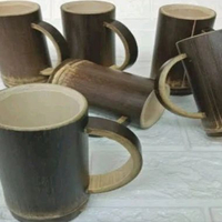 gelas bambu kerajinan tangan