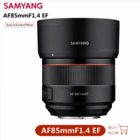 Samyang AF85mmF1.4 EF Auto Focus Camera Lens Large Aperture Portrait Lens for Sony E Canon EF/RF Nikon Cameras R5 R6 6D MarkII