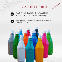 KHAIROL FIBER CAT BOT SIAP BANCUH BERSAMA RESIN Tahan Air - Ideal untuk fiberglass, 1kg botol