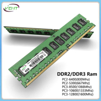 DDR2 DDR3 2GB 4GB 8GB Desktop Memory Ram PC2 667 800Mhz 1.8V PC3 1066 1333 1600Mhz 8500 10600 12800 1.5V 240Pin DIMM Memoria Ram