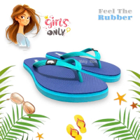Sandal Jepit Wanita Anggun Sandal Karet Rubber Sendal Japit Cewek Santai Striped The Color Premium L