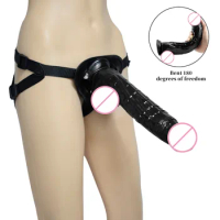 Dildo Strap-On Penis Adjustable Strapon Dildo Realistic Sex Toys for Lesbian Women Couples Dildo Pants Sex Products for Famale