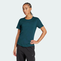 adidas Gym & Training เสื้อยืด Yoga Essentials ผู้หญิง สีเขียว JM4481