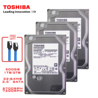 Toshiba 500GB desktop computer hdd 3.5" internal mechanical hard disk SATA3 6Gb/s hard disk 1TB 2TB 5700-7200 RPM buffer