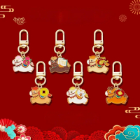 Liontin Kuda Poni Zodiak HUBERT, Gantungan Tas, Gantungan Kunci Kuda Poni Maskot Paduan Logam, Ornam