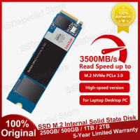 SanDisk Ultra SSD Drive Hard Disk 250GB 500GB 1TB 2TB M.2 NVMe 3D SSD Internal SSD M.2 PCIe Gen 3.0 x 4 HDD for Laptop Desktop