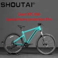 For Giant XTC800 Mountain Bike Sticker Frame Protective Film Waterproof Invisible Light Transparent Yellow Resistant Easy To Use