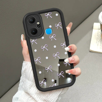 Cocok Untuk Infinix Smart 6 Plus Case Kupu-kupu Lucu Cermin Casing Silikon Tahan Benturan 8689