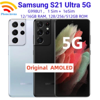 Samsung Galaxy S21 Ultra 5G S21U G998U1 12/128/256GB 16/512GB Original 6.8" AMOLED Snapdragon NFC Unlocked Andriod Cellphone