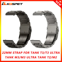 22MM Strap for KOSPET TANK T3 Ultra TANK M3 Ultra TANK T3 TANK M3 TANK T2 Smart Watch Metal Strap Wrist Stainless Steel Bracelet