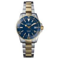 DAVOSA 161.533.40 ARGONAUTIC 39 專業200M半金湛藍潛水錶 不銹鋼錶帶 39mm