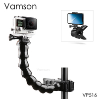 Vamson สำหรับ Go Pro อุปกรณ์เสริม Shark คลิปและ Bent คอปรับสำหรับ GoPro Hero 10 9 8 7สำหรับ Insta360กล้องอุปกรณ์เสริม VP516