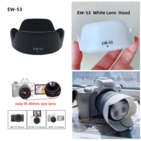 EW-53 EW53 Lens Hood Reversible Camera 49mm Lens for Canon EOS M1 M2 M3 M5 M6 M50 Mark II R10 RP Accessories ABS Plastic