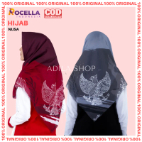 Jilbab Nusa/Jilbab Voal/Jilbab Voal Printing/Jilbab Merah Putih/Jilbab