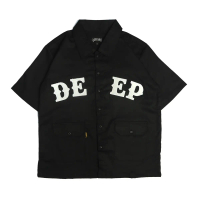 (STOCK TERBATAS) DEEPNEVE-DESIRE WORKSHIRT BLACK BORDIR WORKSHIRT DEEPNEVE