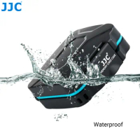 JJC SD Card Case Micro SD Card Holder with Card Removal Tool Hard Shell Waterproof Storage Box for 4 SD &amp; 4 Micro SD/TF Cards