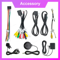 Universal GPS 4G WiFi Antenna ISO POWER USB RCA MIC Microphone High quality copper core Cable For Car Radio Multimedia Player