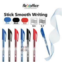 1pc 0.5mm/0.7mm Flex Office Ball Point Pen (Black/Blue/Red)| Professional Use/ Exam Pen| FO-GELB08