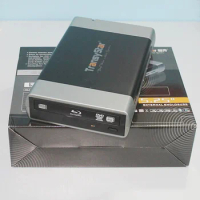Black External Alloy Portable USB 3.0 And eSATA to SATA Enclosure Case Box For 5.25" CD DVD BD Burner Writer Optical Drive