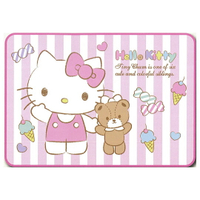 小禮堂 Hello Kitty 涼感毛毯 冷氣毯 涼感巾 單人毛毯 涼感寢具 70x100cm (粉 直紋)