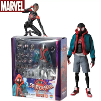 Ko Mafex 107 Spider Man Action Figure Toy 1/12 Spiderman is Spider-verse Miles Morales Statue Doll K