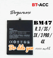Baterai BT-ACC For Xiaomi Redmi 3 PRO . 3S . 3X . 4X . BM47 BM 47 BM-47 Battery Batere Batrei Batrai