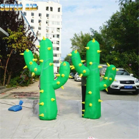 Super Air Giant nice inflatable standing cactus with free blower for decoration