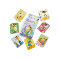 Hand2Mind Express Your Feelings Playing Cards 100 Emotion & Reaction Cards for Kids, Kartu Ekspresik