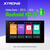 XTRONS 4G RAM 2 Din 7'' Universal Android 10.0 Car Radio Stereo Player GPS Navigation DAB+ Bluetooth FM WIFI USB DVR NO DVD