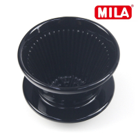 MILA 陶瓷蛋糕濾杯(咖啡濾杯)(適合1-4人)+Kalita 185蛋糕形濾紙-漂白50枚