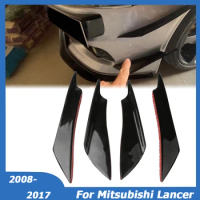 4PCS For Mitsubishi Lancer 2008-2017 Universal Front Bumper Fin Canard Splitter Diffuser Valence Spoiler Winglet Car Accessories