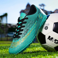 Kid Size 32-48 Pro Football Shoes Society Soccer Cleats High Quality Football Boots For Men Lace Up 