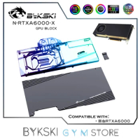 Bykski Graphics Card Water Block For Leadtek RTXA6000 Radiator, Water Cooling System Block With Backplate VGA Cooler N-RTXA6000-