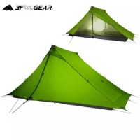 3F UL GEAR 2 Person Camping Tent Ultralight 4 Season 20D Silicone Professional Rodless Outdoor Travel Hiking Backpacking Tent