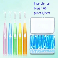 Curved Interdental Brush Interdental Brush Cleaning Tooth Socket Toothbrush Correction Tooth Gap Cleaning Brush 30 PCs