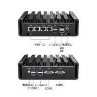 倍控12代電腦J6412軟路由J6413四核M.2硬盤N100低功耗DDR4嵌入式4【宜家良品百貨】