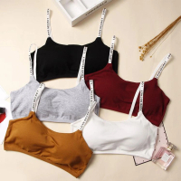 [ Happy Girl Shop ] BH Olahraga Bra Sport Looks Kekinian Korean Style Cutie Lucu Dengan Busa Cup Med