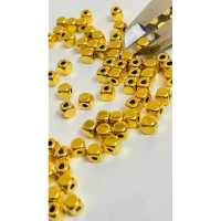 Charm bi Vuông 3 - 4 ly 24Carat9999 cứng chắc bền đẹp