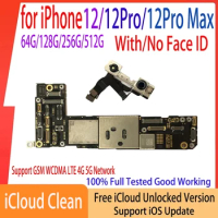 iCloud Unlocked Motherboard for iPhone 12 Pro Max Mainboard with Face ID 256gb Logic board No iCloud Account Circuit Plate