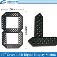 10pcs/lot 10" Green Color Outdoor 7 Seven Segment LED Digital Number Module for Gas Price LED Display module