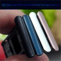 Daul Single Sim Card Tray For Sony Xperia X/X compact/X Performance/ XZ 2/XZS Sim&amp;Memory Card Reader Holder With Waterproof Plug